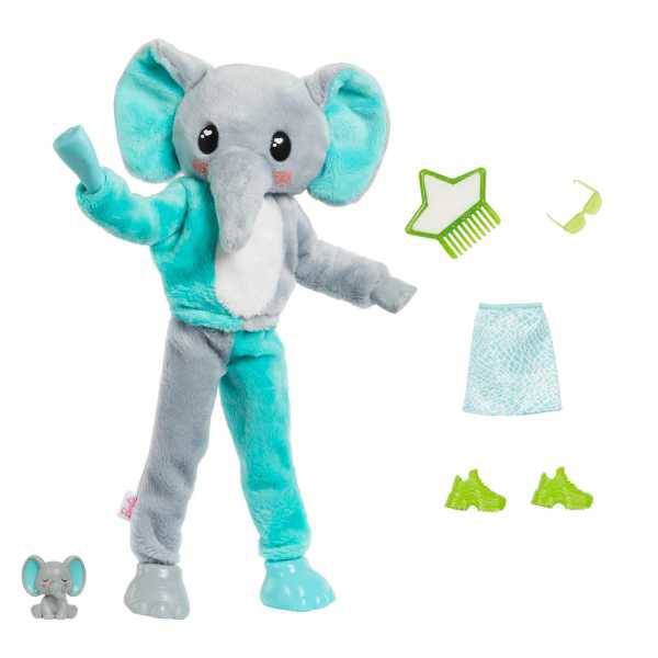 Barbie Cutie Reveal Serie Amigos de la jungla Elefante - Imagen 3
