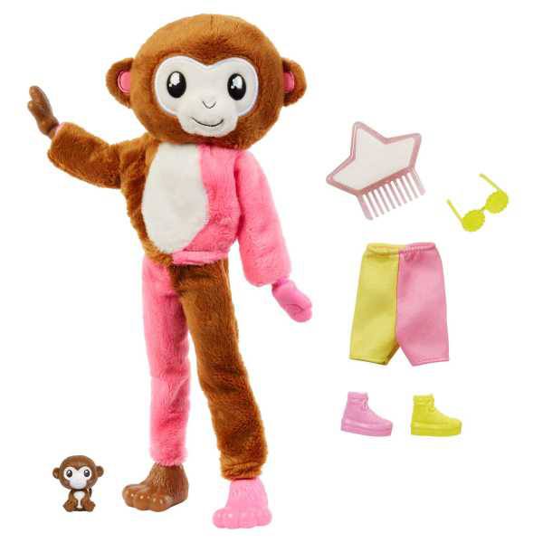 Barbie Cutie Reveal Serie Amigos da Selva Macaco - Imagem 3