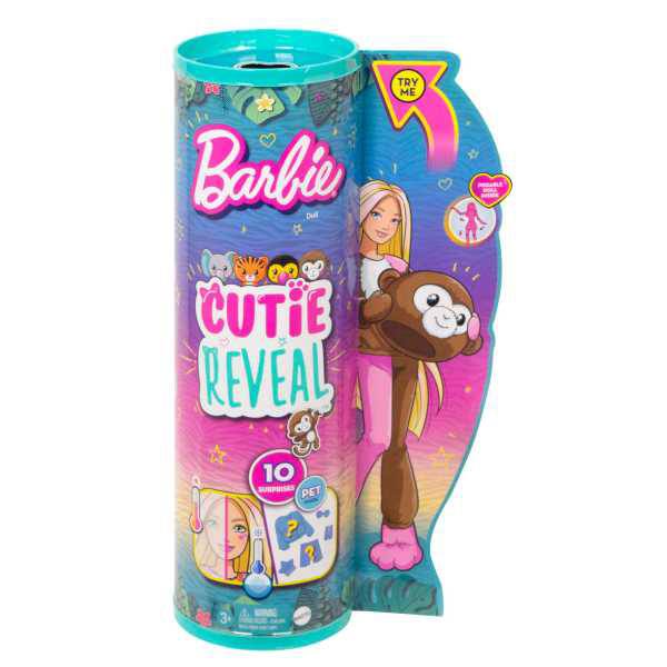 Barbie Cutie Reveal Serie Amigos da Selva Macaco - Imagem 5