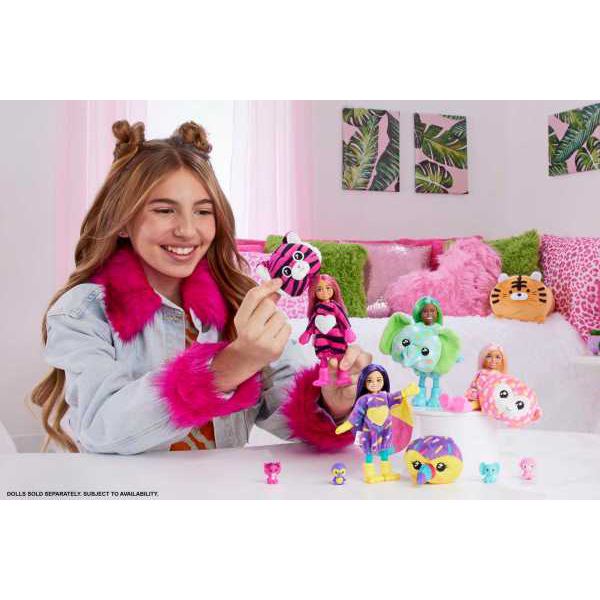 Barbie Chelsea Cutie Reveal Serie Amigos da Selva Elefante - Imagem 1