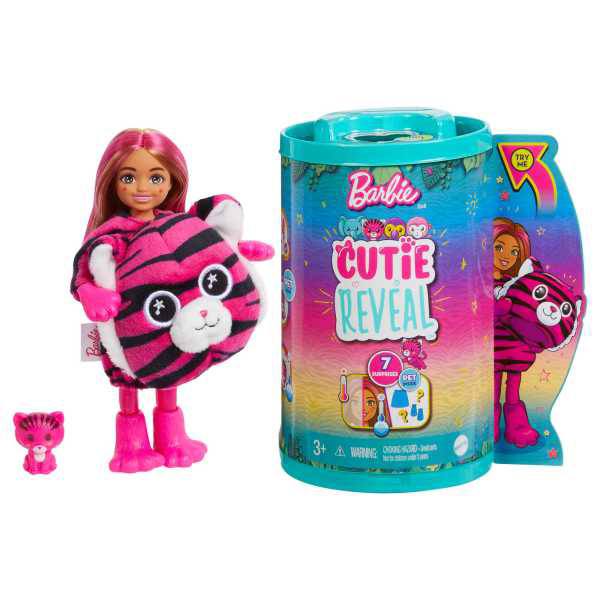 Boneca Articulada - Barbie Cutie Reveal - Selva - Elefante - Mattel