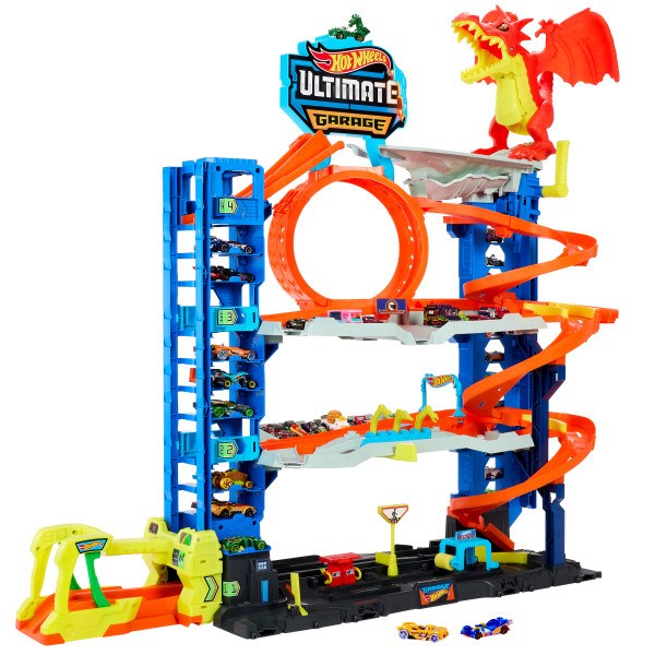 Pista De Carrinhos Hot Wheels City Garagem 4 Pisos Original - Loja