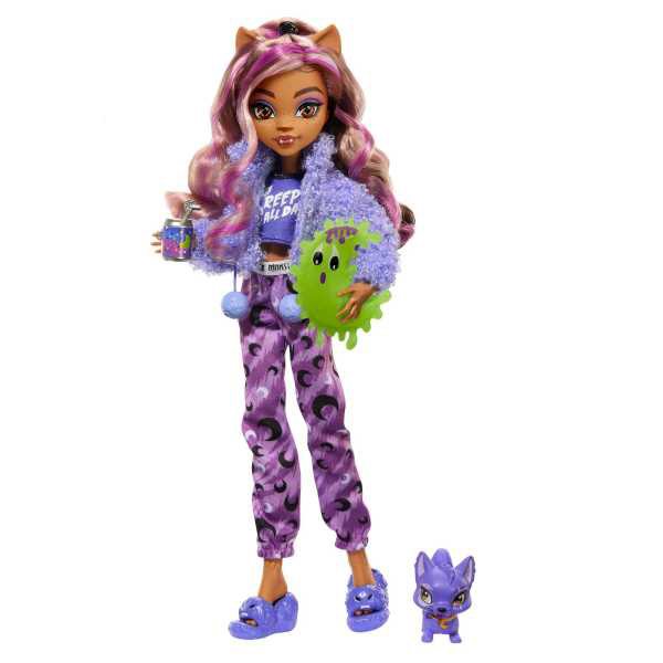 Monster High Fiesta de pijamas Muñeca Draculaura - Imagen 1