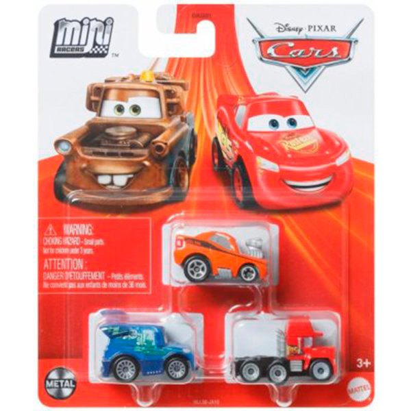 Cars Mini Racers Pack 3 com Snot Rod - Imagem 1