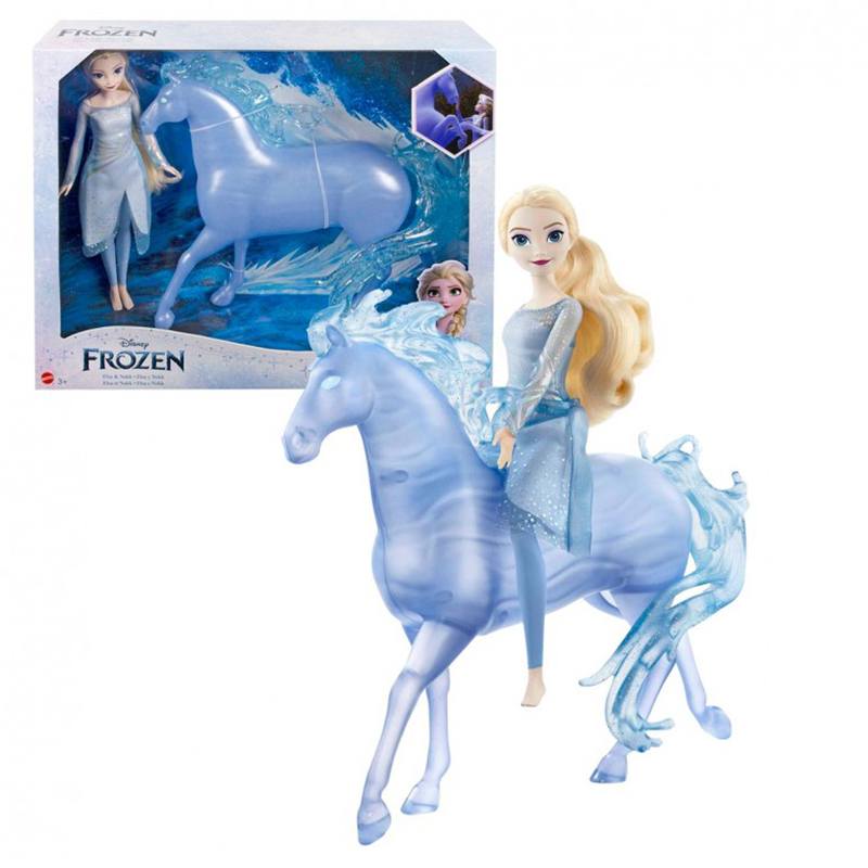 Frozen Disney Muñeca Elsa y caballo Nokk