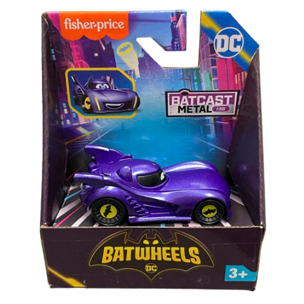 Fisher-Price Batwheels Coche Batmobil 1:55 - Imagen 1