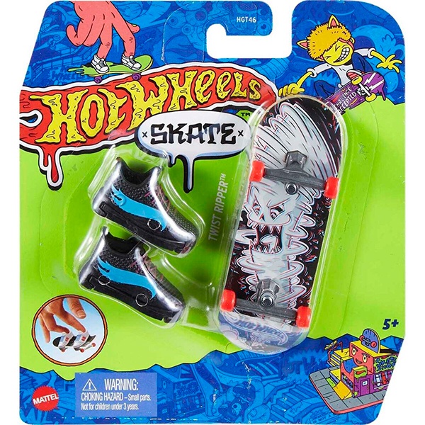 Hot Wheels Skate De Dedo Com Tênis Hgt46