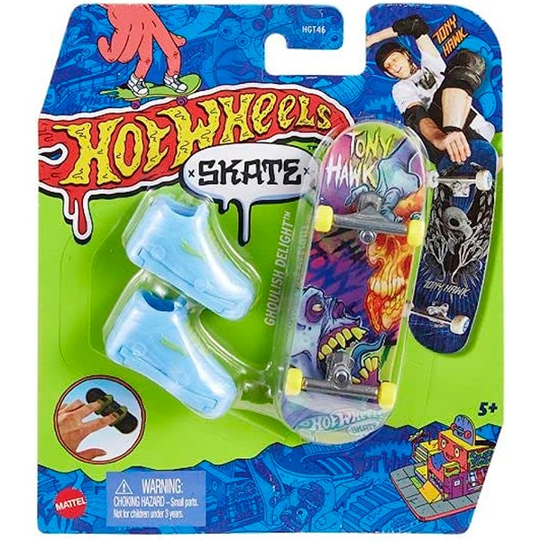 Hot Wheels Skate De Dedo Com Tenis Aranha Fantasma