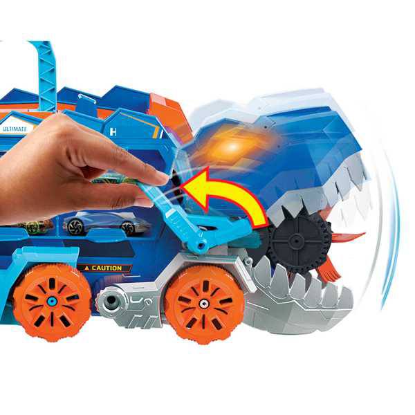 Hot Wheels City Caminhão Transporte Dinossauro T-Rex