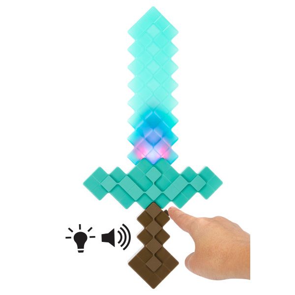 Minecraft Espada Diamante Luzes e sons - Imagem 3