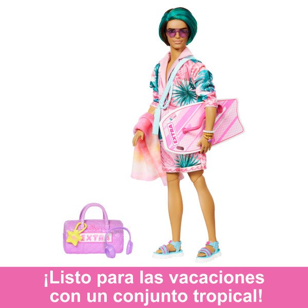 Barbie Extra Fly Muñeco playa - Imagen 1