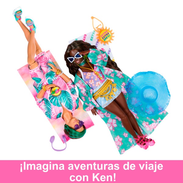 Barbie Extra Fly Muñeco playa - Imagen 2