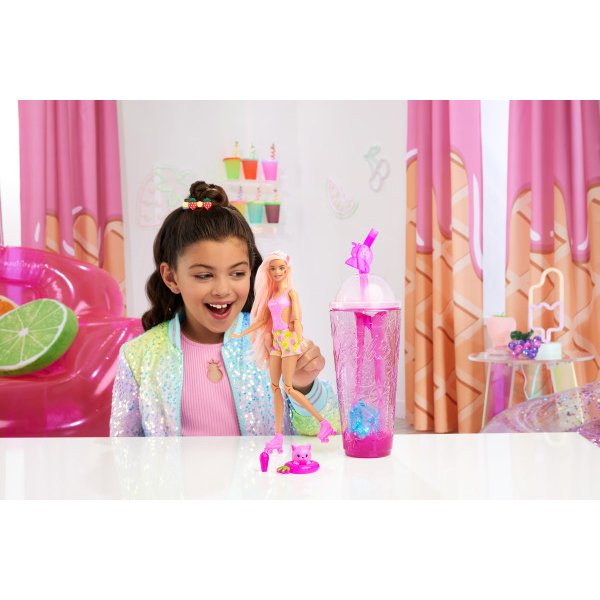 Barbie Pop! Reveal Serie Boneca Frutas Morango - Imagem 1