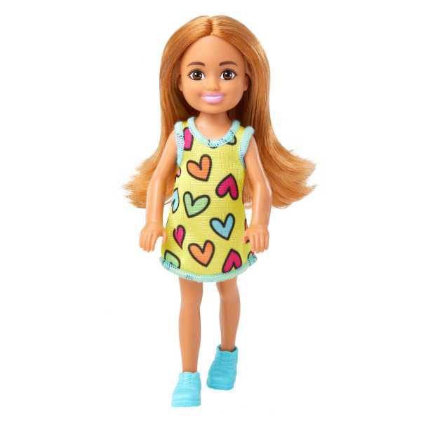 Barbie Chelsea Vestit Groc amb Cors - Imatge 1