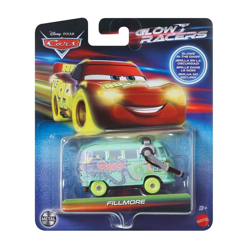 Disney Cars Cotxe Glow Racers Fillmore 1:55