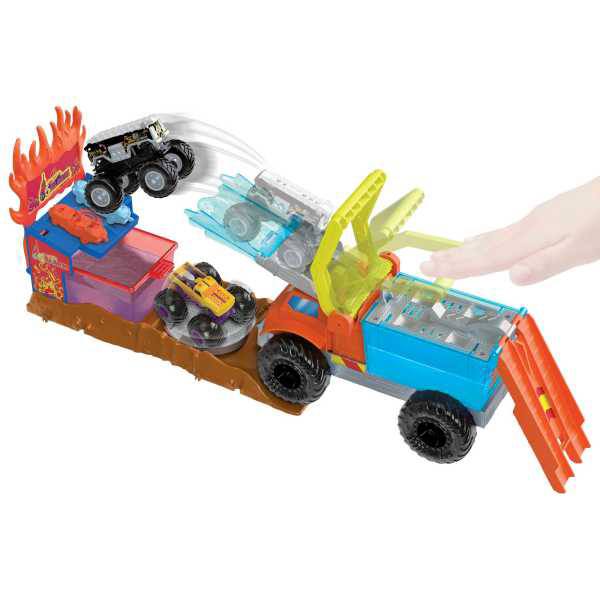 Hot Wheels Monster Trucks Arena World Color Shifter Rescate 5 Alarm - Imagem 3