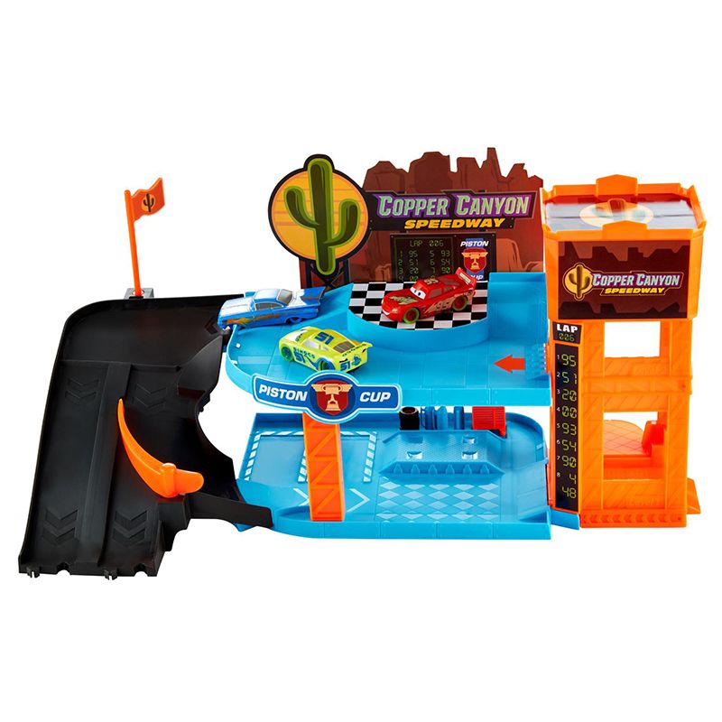 Disney Cars Garaje Glow Racers con 3 coches - Imagen 3