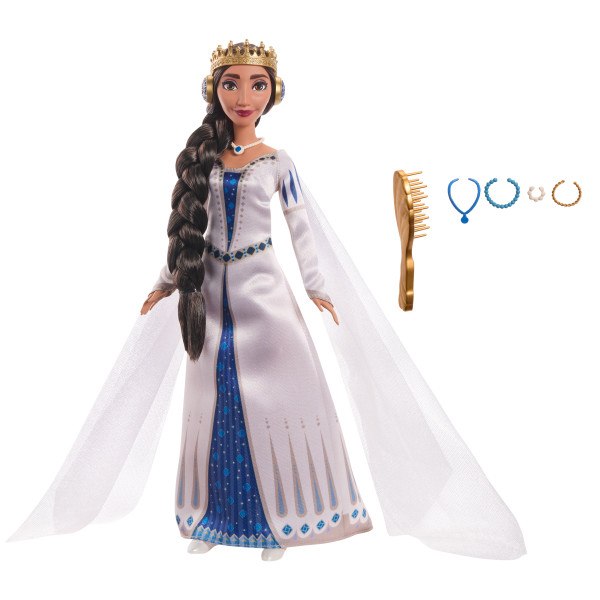 Disney Wish Muñeca Reina Amaya con vestido de gala - Imagen 1