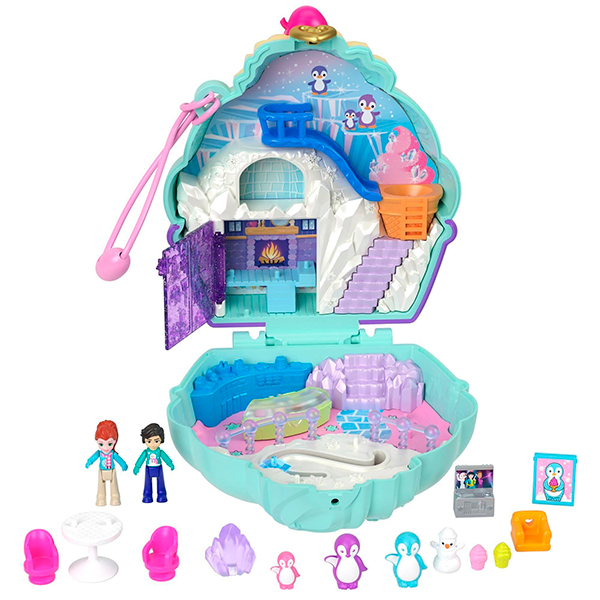 Polly Pocket Set de Juego Estuche de Pingüino de Nieve - Imagen 1