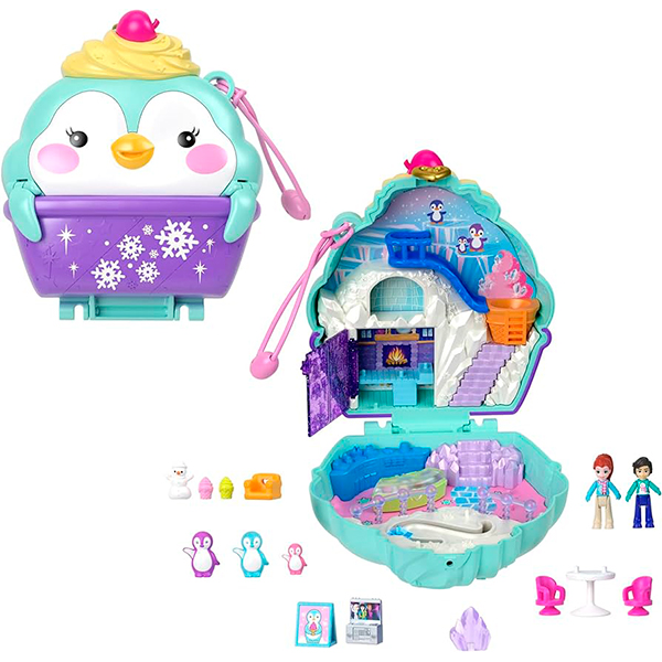 Conjunto de capa para pinguim de neve Polly Pocket - Imagem 1