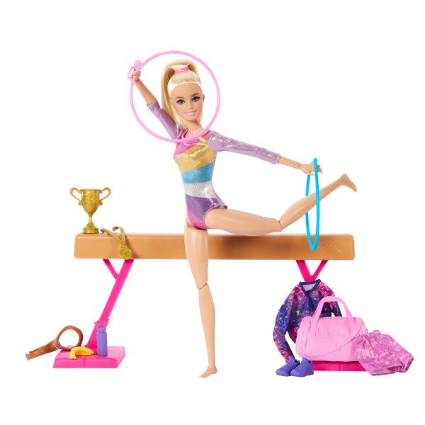 Barbie Tú puedes ser Gimnasta rubia - Imagen 1