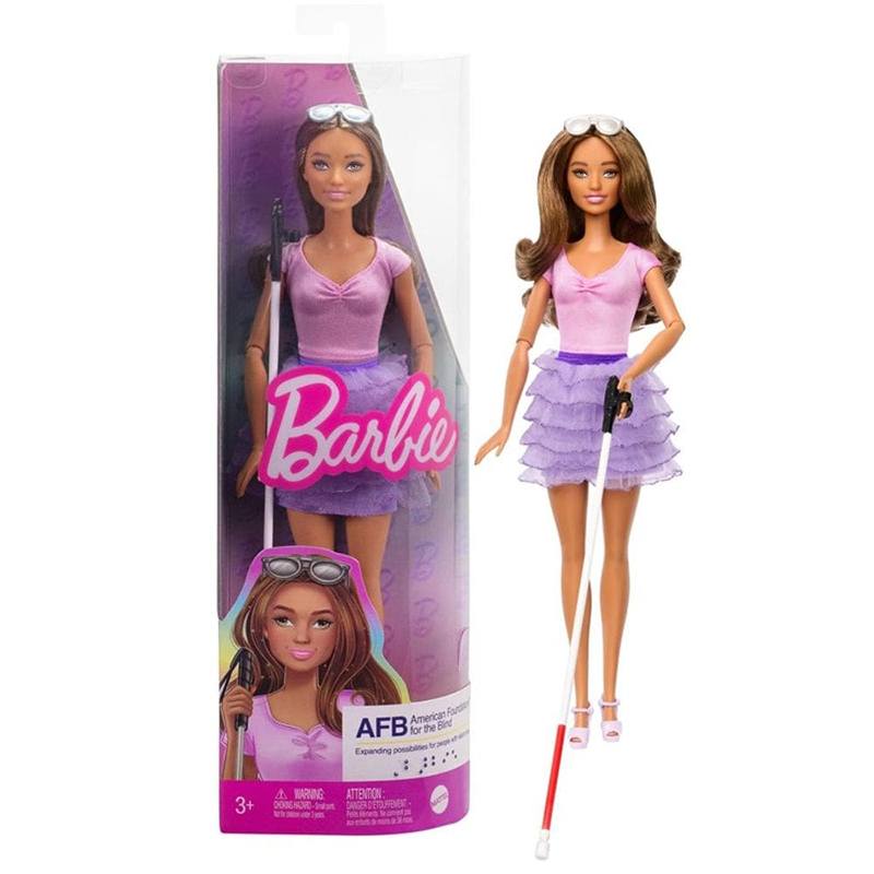 Barbie Muñeca Fashionista Ciega - Imagen 1