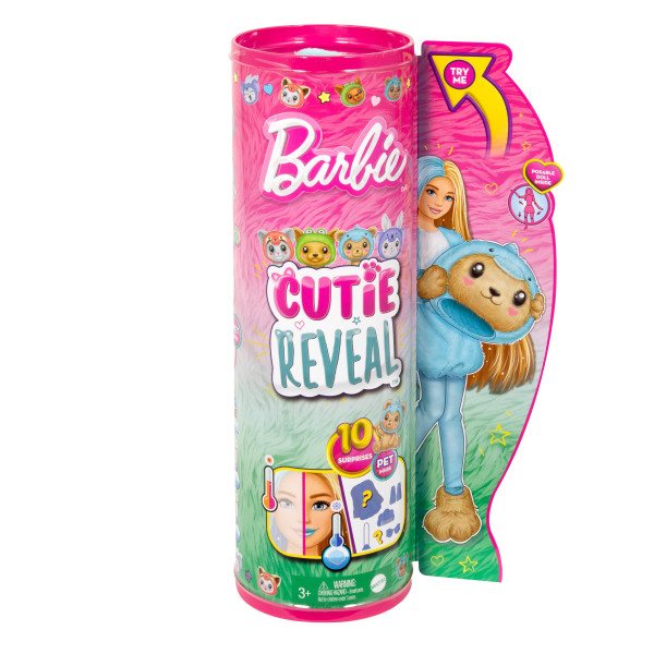 Barbie Muñeca Cutie Reveal Serie Disfraces Osito Delfín - Imatge 1