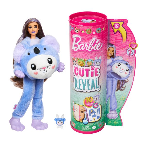 Barbie Cutie Reveal Serie Disfraces Conejo Koala - Imagen 1