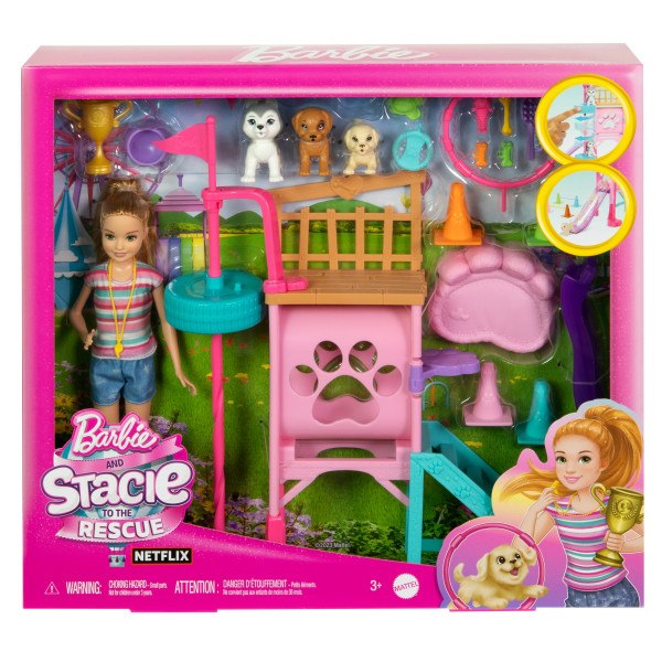 Barbie Stacie al Rescate Parque de Entrenamiento para Cachorros - Imatge 1