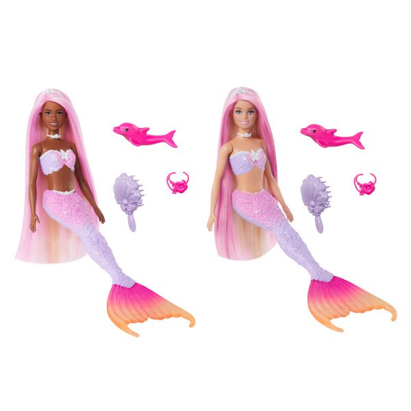 Barbie Un toque de Magia Malibú Sirena Cambia de Color - Imagen 1