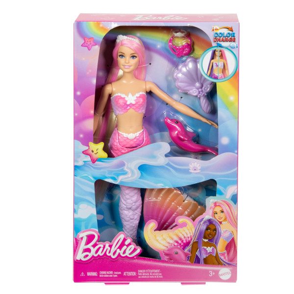 Barbie Un toque de Magia Malibú Sirena Cambia de Color - Imatge 1