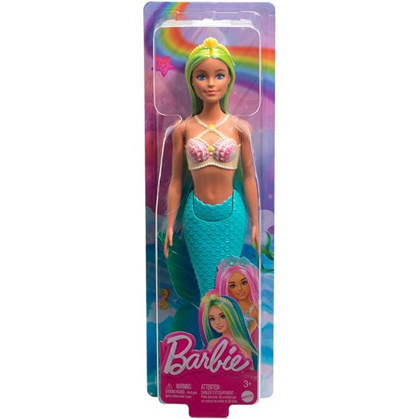 Boneca Barbie Sereia Cauda Dura Cauda Azul - Imagem 1