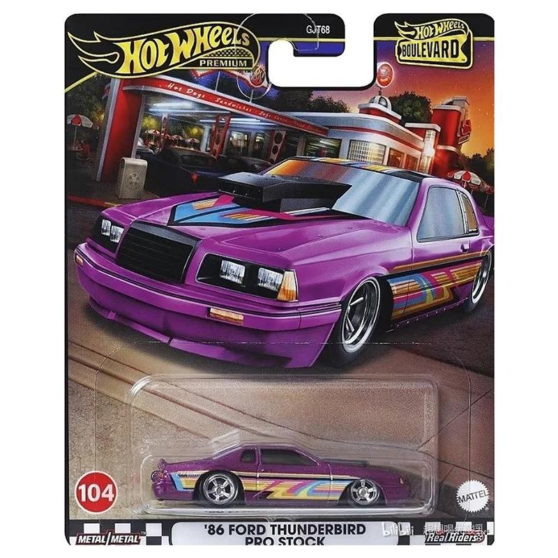 Hot Wheels Boulevard Coche 86 Ford Thunderbird Pro Stock