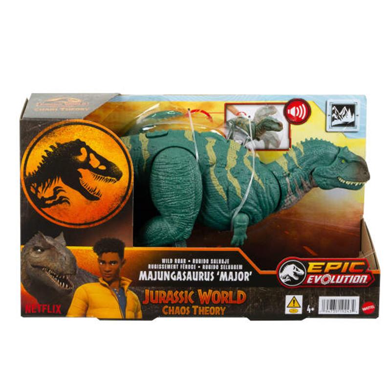 Jurassic World Figura de dinossauro Majungasaurus com sons - Imagem 1