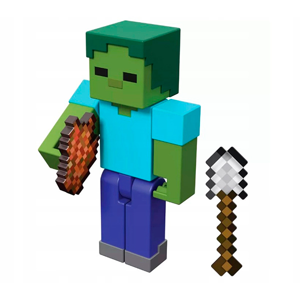 Figura Zumbi Minecraft 8cm - Imagem 1