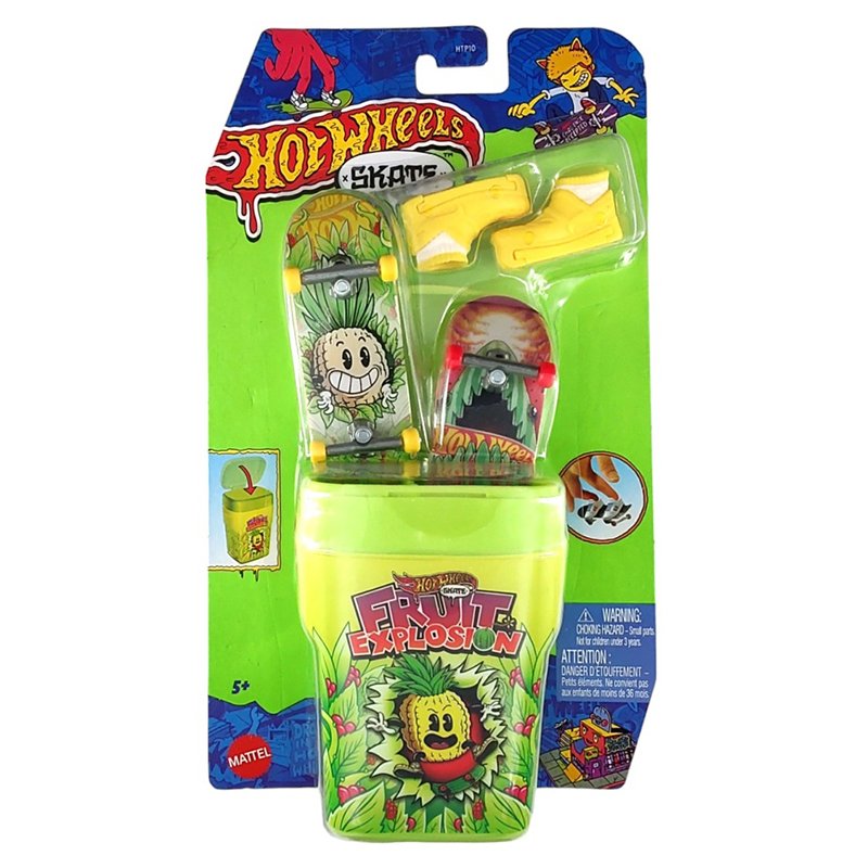 Hot Wheels - Patinete de dedo Skate Container Fruit Exposon