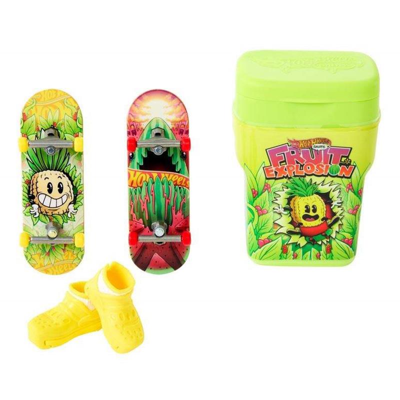 Hot Wheels - Patinete de dedo Skate Container Fruit Exposon - Imagen 1