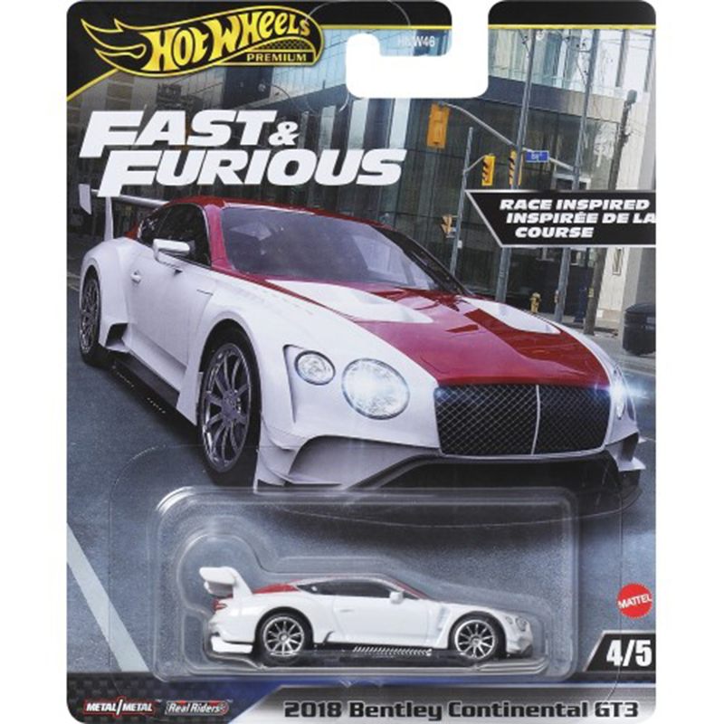 Hot Wheels Coche Fast & Furious 2018 Bentley Continental GT3