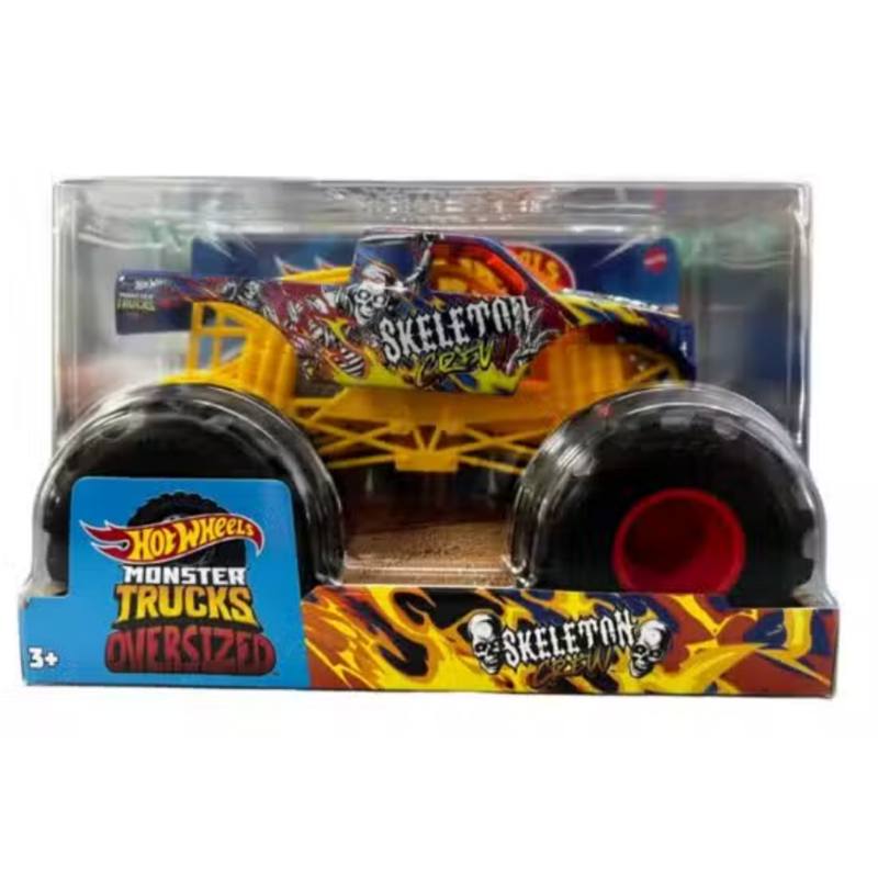 Hot Wheels Monster Trucks Skeleton 1:24 - Imagem 1