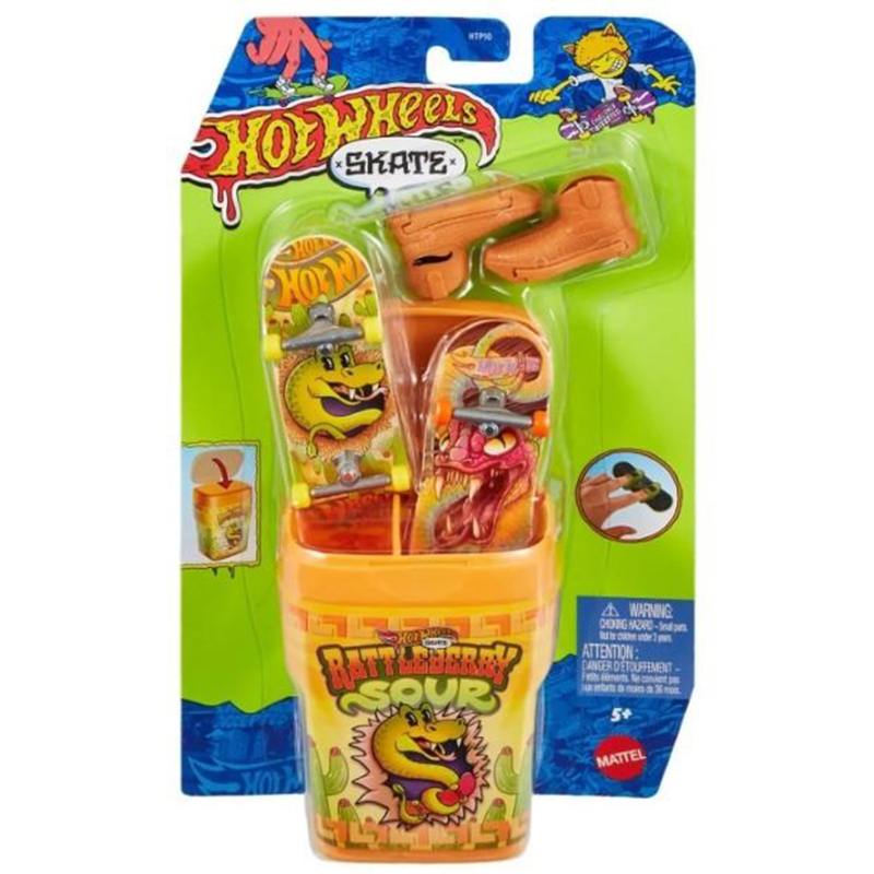 Hot Wheels - Patinete de dedo Skate Container Ratleberry
