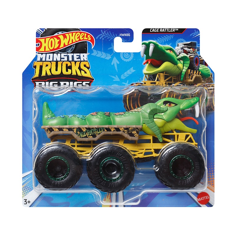 Hot Wheels - Monster Truck Big Rigs Cage Rattler
