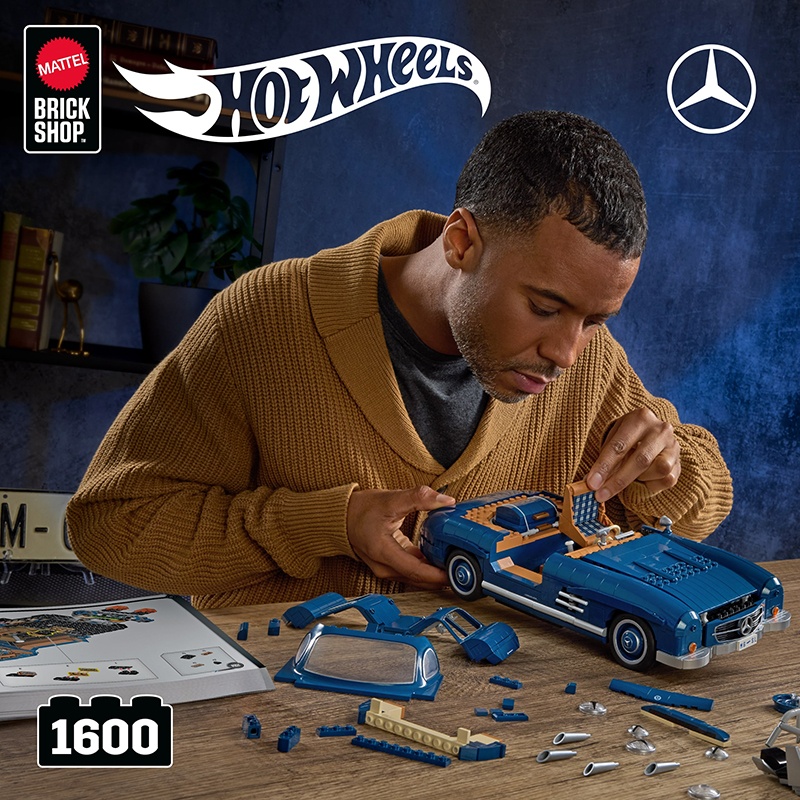 Hot Wheels Kit de construcción Coche Mercedes-Benz 300 SL - Imagen 1