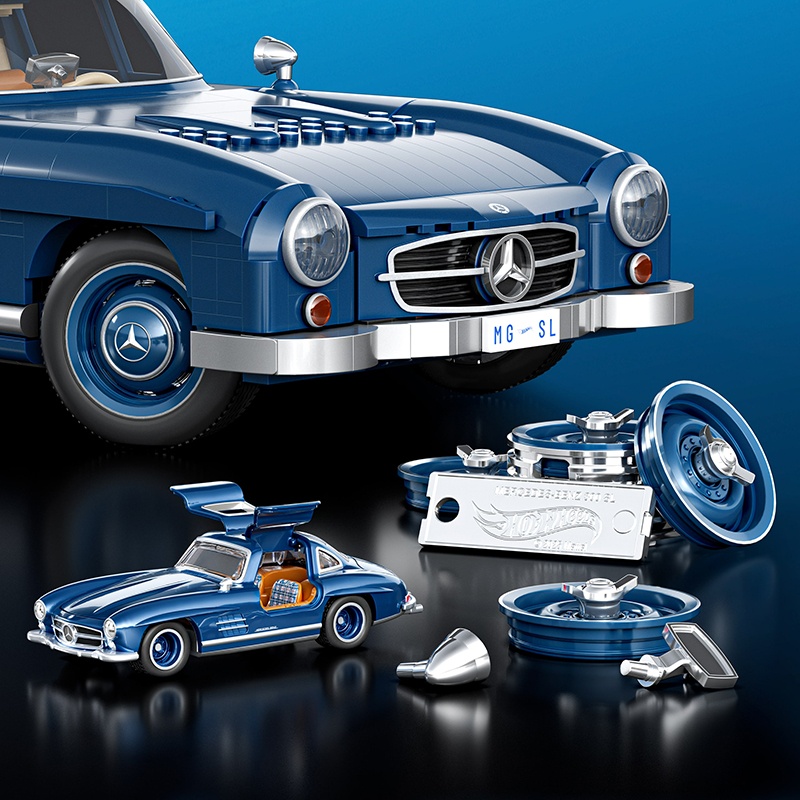 Hot Wheels Kit de construcción Coche Mercedes-Benz 300 SL - Imagen 4