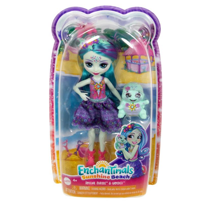 Enchantimals Muñeca Tortuga y Mascota - Imatge 1