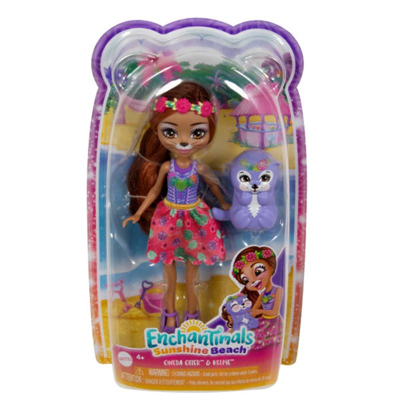 Enchantimals Boneca Lontra e Animal de Estimação - Imagem 1