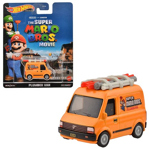 Hot Wheels Carro Plumber Van Super Mario Bros Movie - Imagem 1