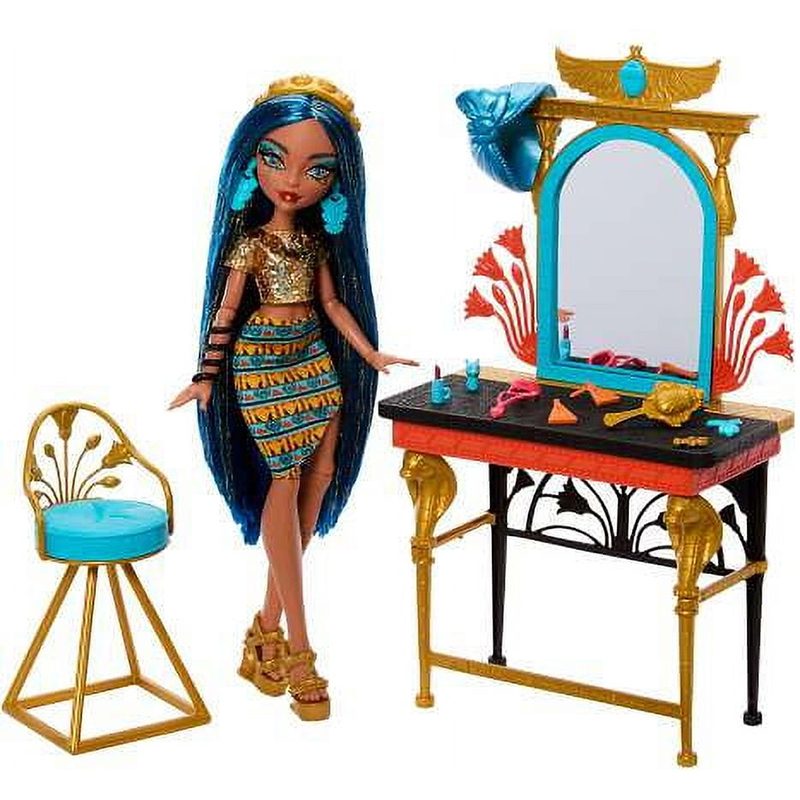 Boneca Monster High Cleo de Nile com penteadeira