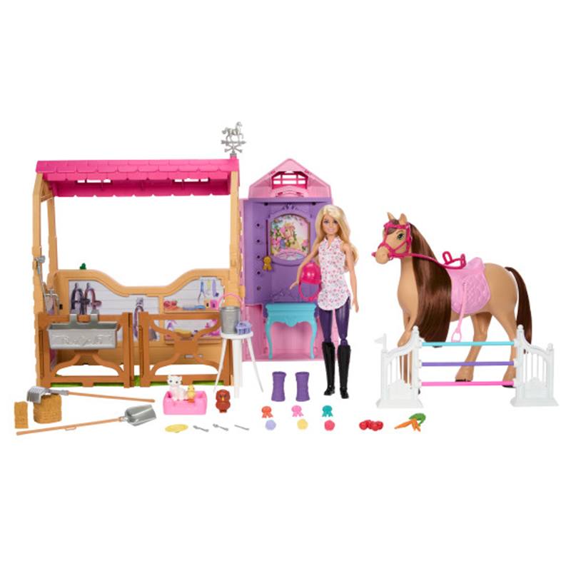 Barbie Superestablo con Muñeca y Caballo