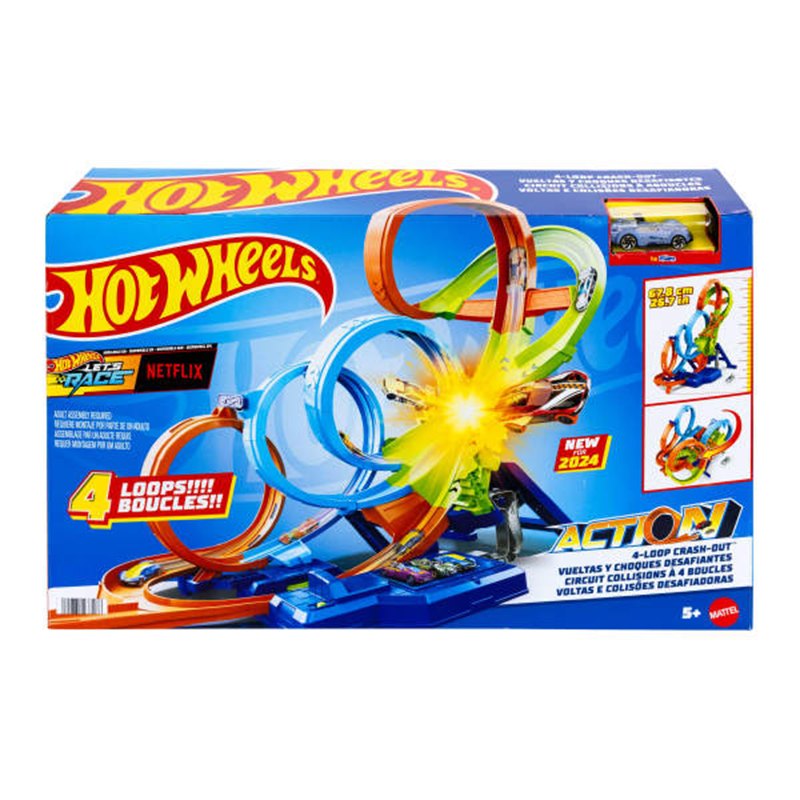 Hot Wheels Pista Monster Truck Race Chase - Imagem 1