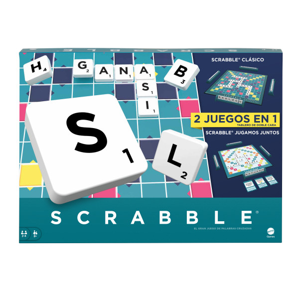 Mattel Games Jogo de tabuleiro Scrabble Plus em espanhol - Imagem 1